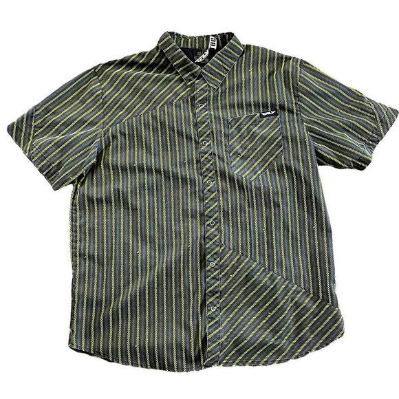 FLY RACING Short Sleeve Button Down Shirt Size Large - Picture 1 of 7